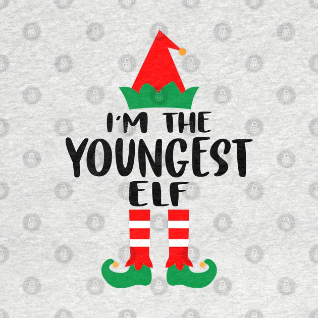 I'm the youngest ELF Family Matching Group Christmas Costume Pajama Funny Gift by norhan2000